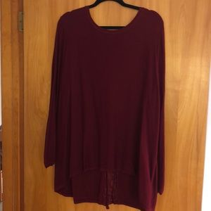 Button down lace sweater